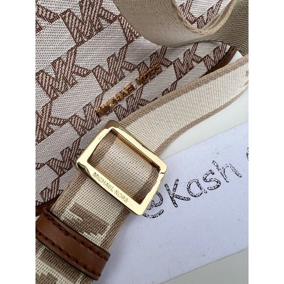 Michael Kors crossbody bag briley small logo messenger bag Luggage Multi - Picture 8 of 10